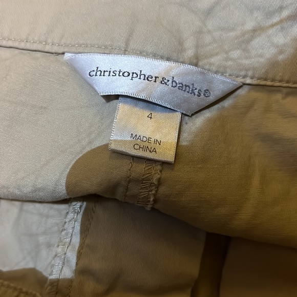 Christopher & banks khaki capris - Picture 3 of 4